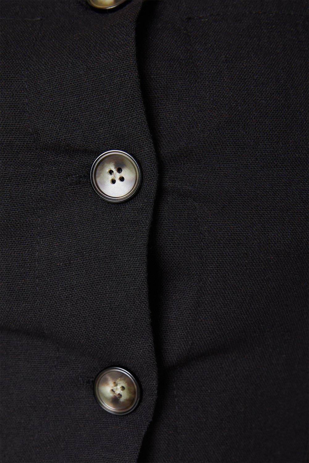 Dorothy Perkins Tall Strappy Button Through Midi Dress Black image 5