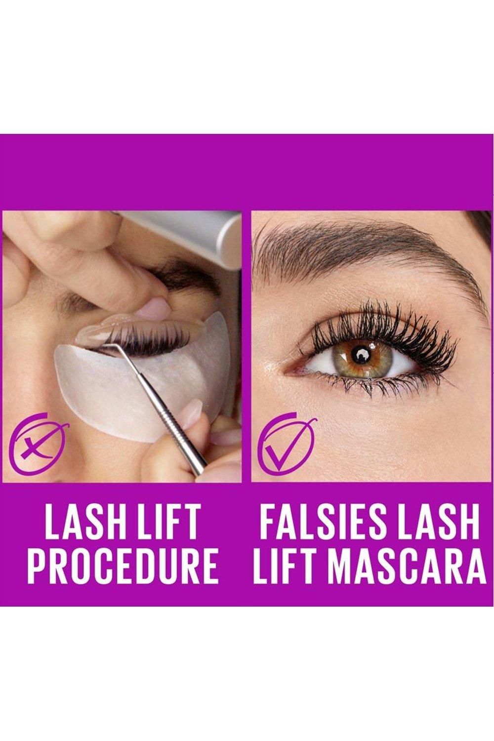 Maybelline The Falsies Instant Lash Lift Look Lengthening Volumising Mascara Black image 8