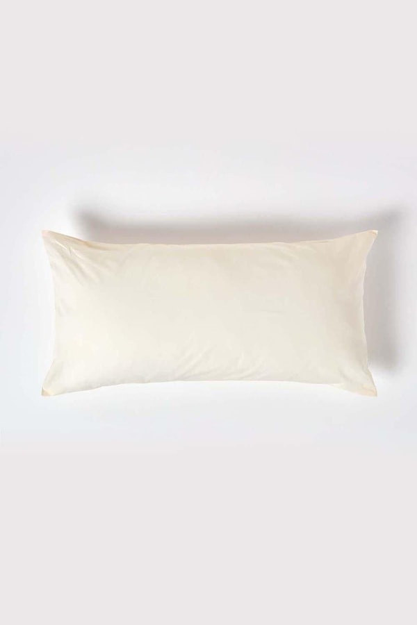 Homescapes Continental Egyptian Cotton Pillowcase 200 TC, 40 x 80 cm