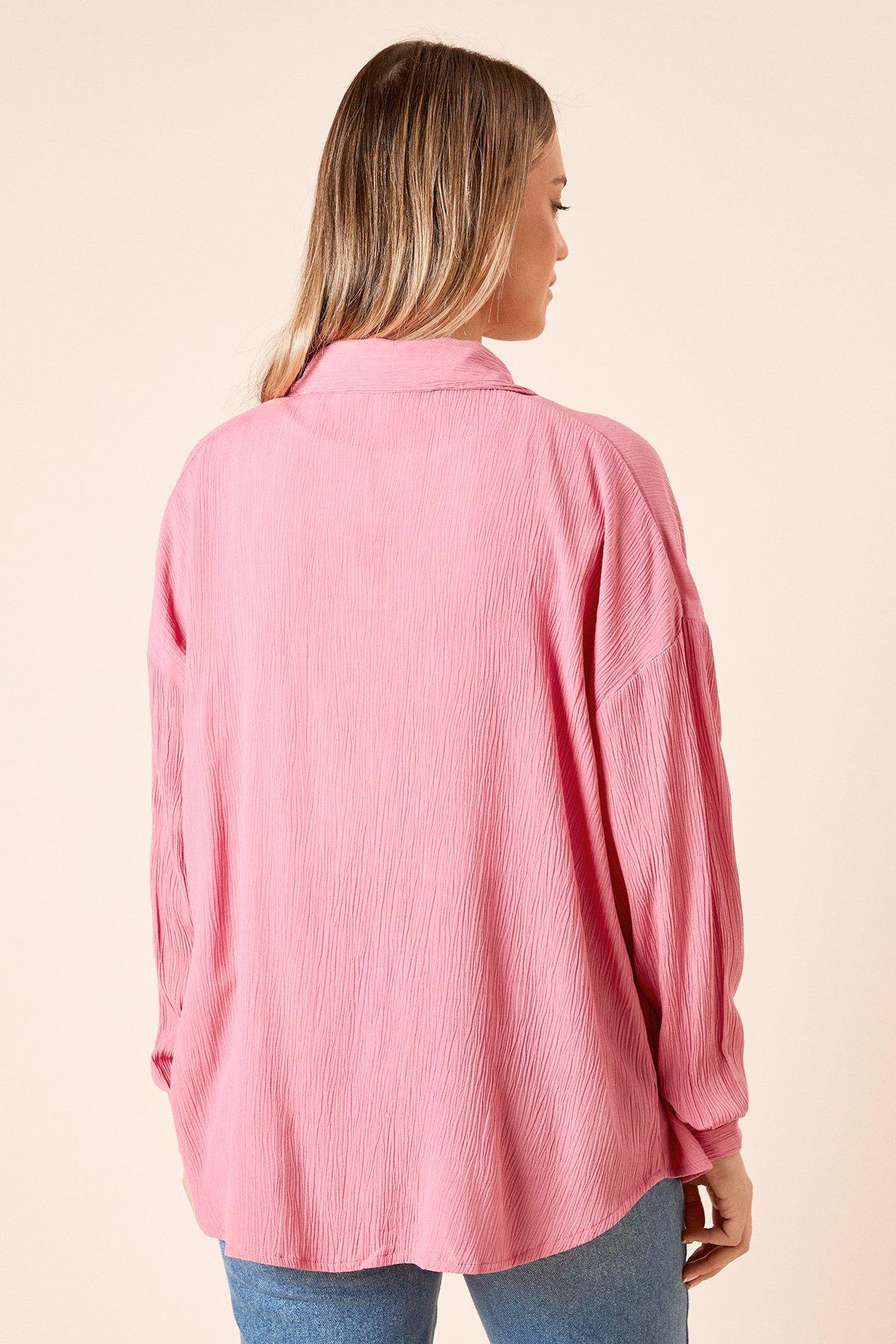 Dorothy Perkins Cheesecloth Shirt Pink image 4