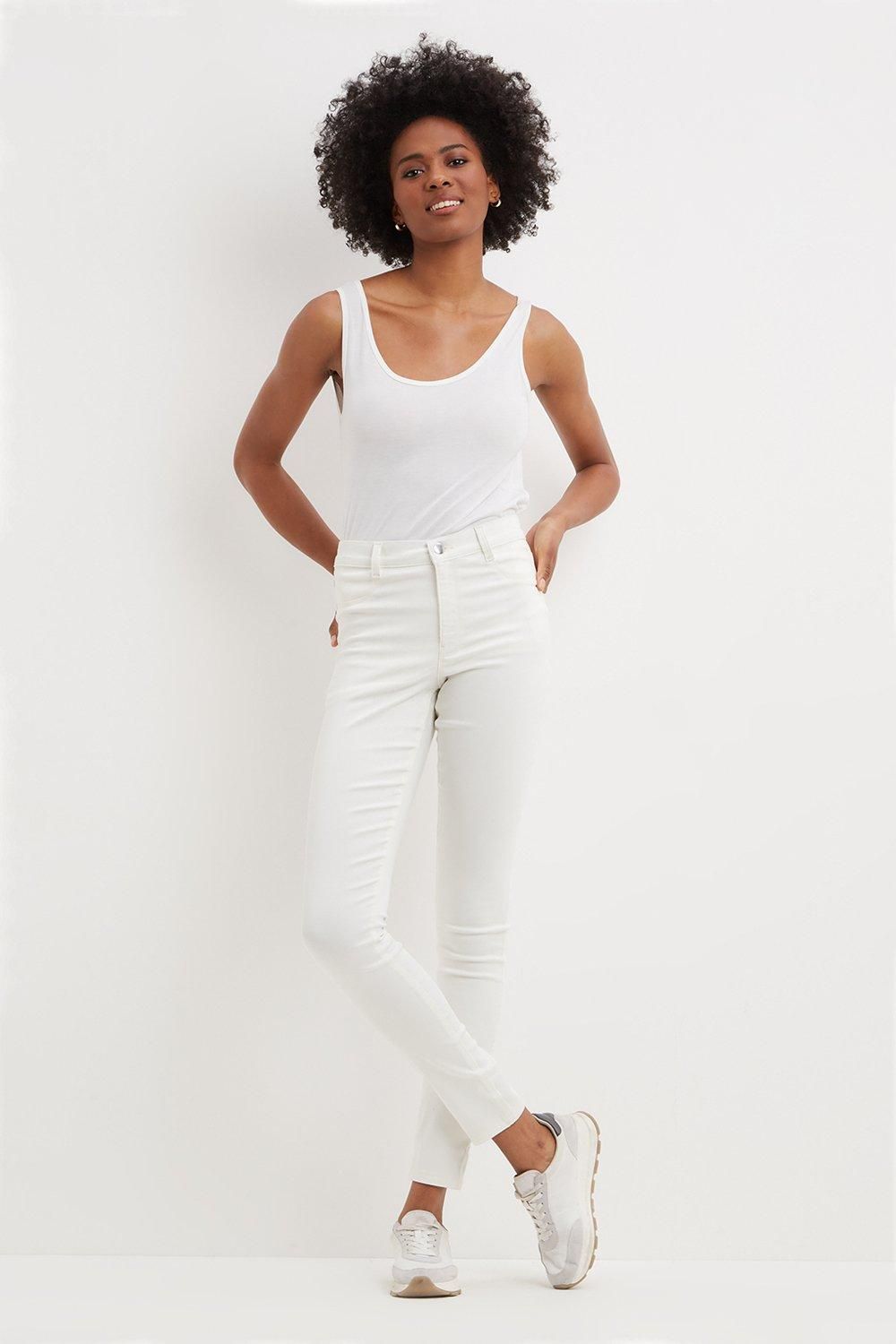 Dorothy Perkins Frankie Skinny Jeans Ecru image 1