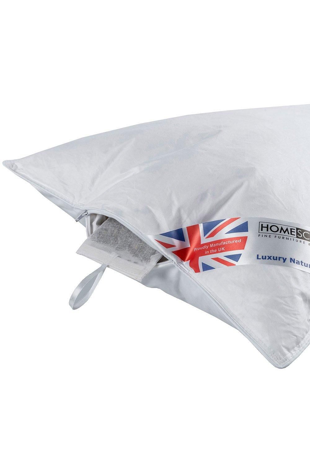 Homescapes Goose Feather & Down Lavender Pillow with Dried Lavender Insert image 2