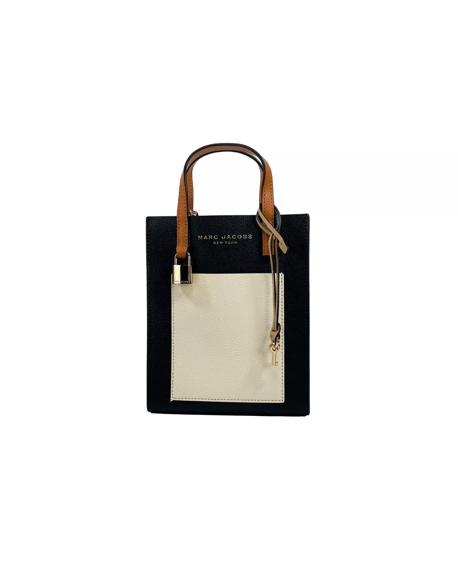 Marc Jacobs Softshot 21 Leather Handbag Wo - Smoke Almond Crossbody Bags image 1