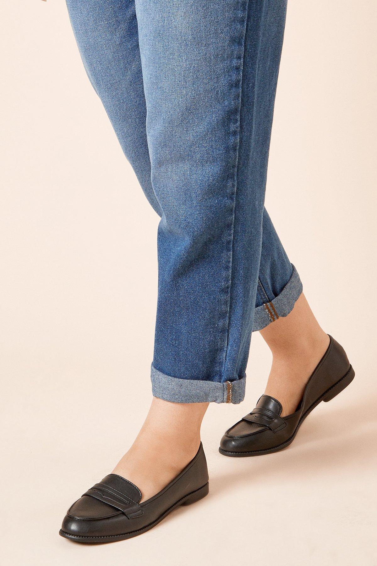 Dorothy Perkins (S) Lara Penny Loafers Black image 3