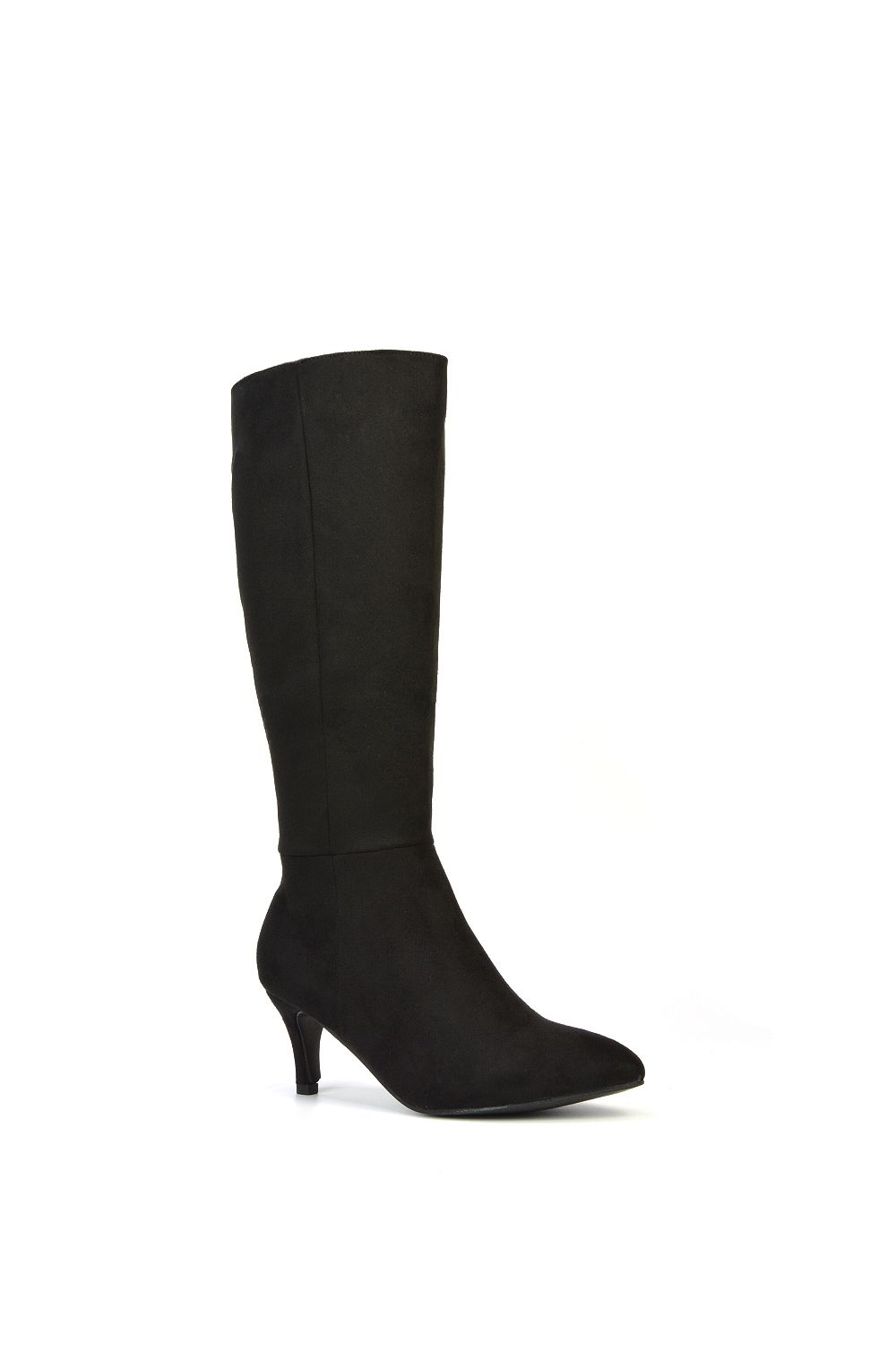 XY London 'Coby' Pointed Mid Stiletto Heel Knee High Boots image 2