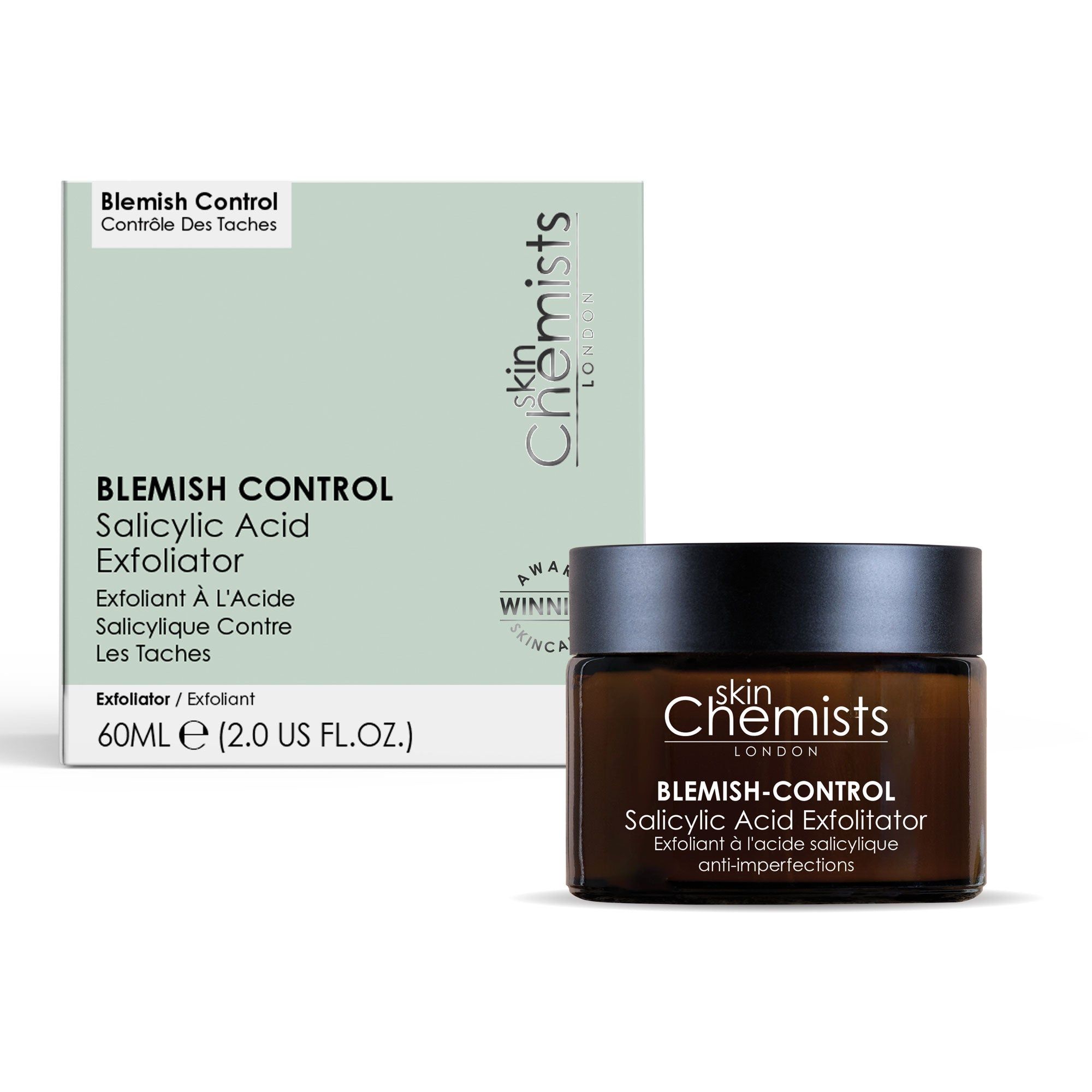 skinChemists professional Salicylic Acid Blemish-Control Exfoliator 60ml image 2