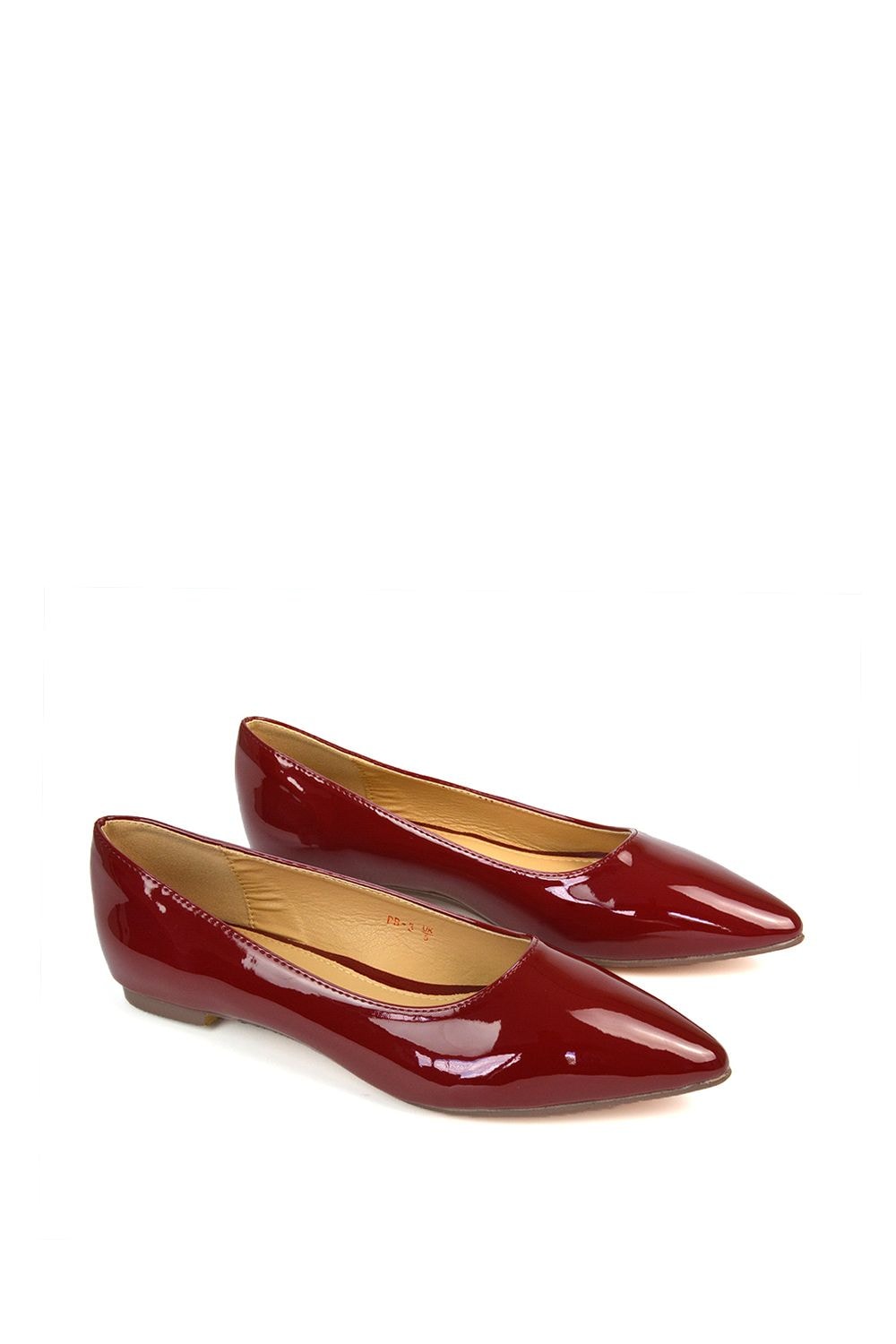 XY London 'Cordelia' Slip on Pointed Toe Flat Ballerina Pump Shoes image 4