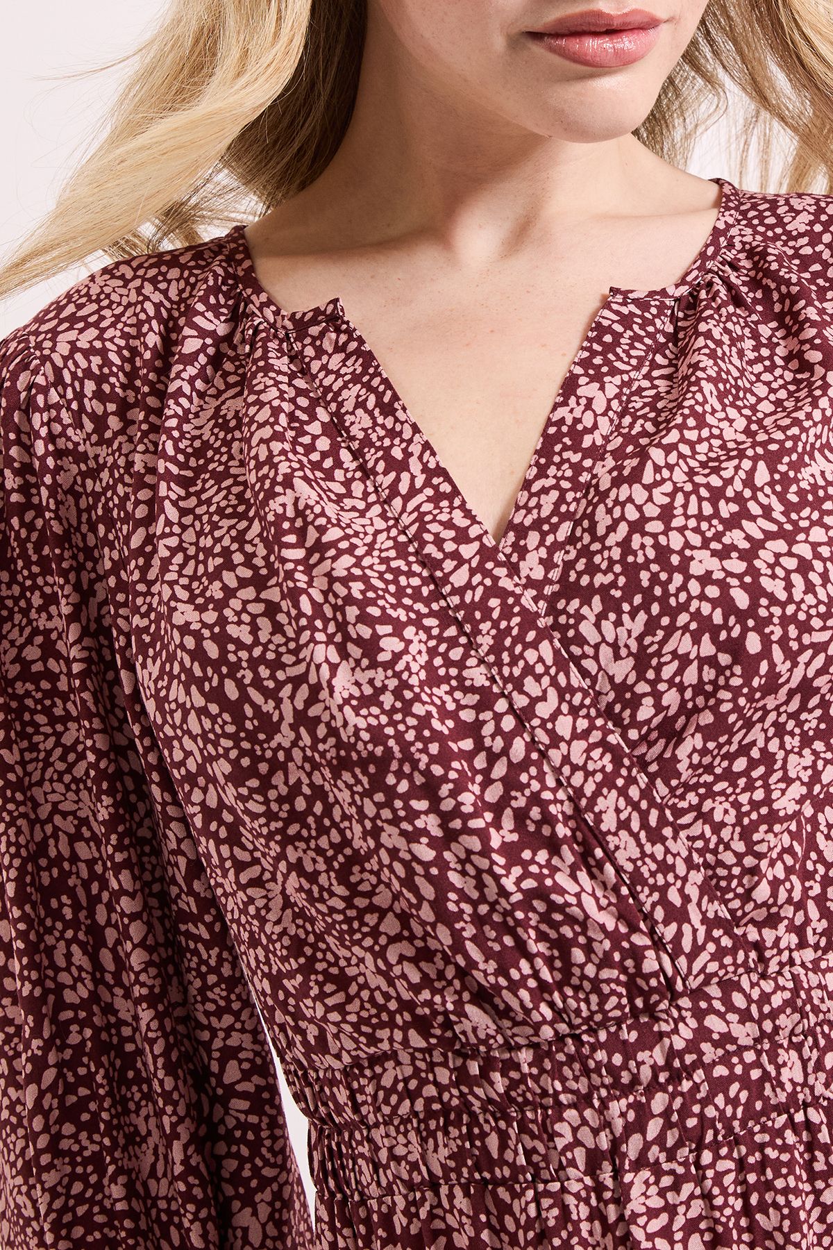 Dorothy Perkins Animal Wrap Front Tiered Skirt Midaxi Dress Animal image 5