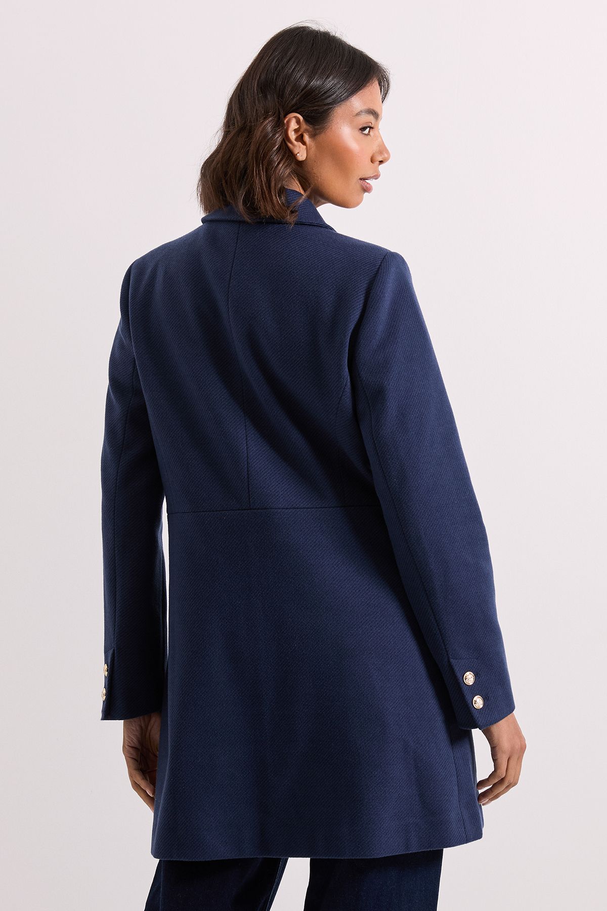 Dorothy Perkins Dolly Coat Navy image 3