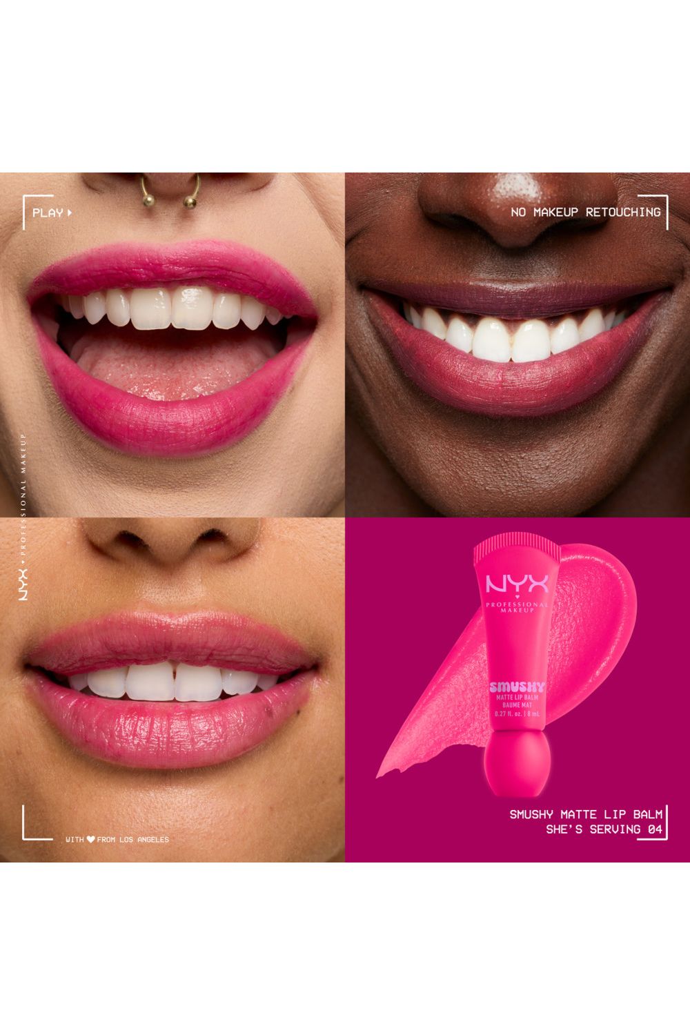 NYX Professional Makeup Smushy Matte Lip Balm 8ml Shes Serving image 4