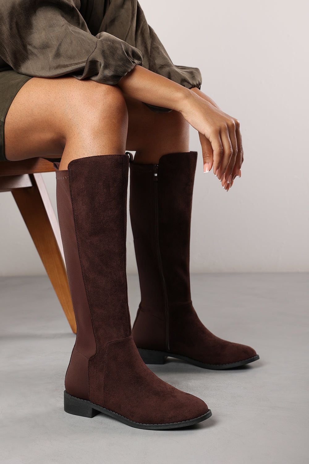 Where's That From 'Parker' Knee High Boots With Side Zip image 6