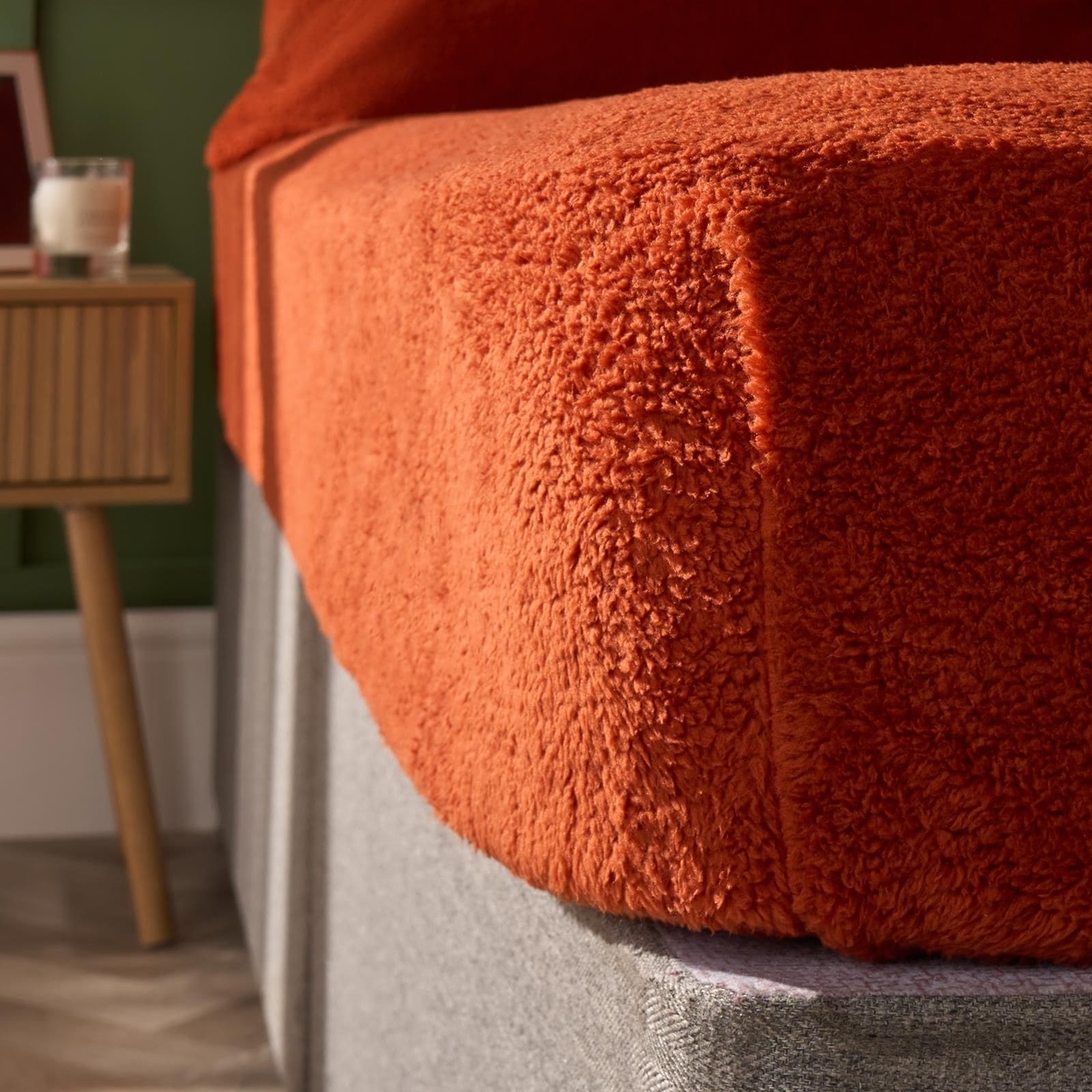 OHS Teddy Fleece Thermal Fitted Bed Sheet image 3