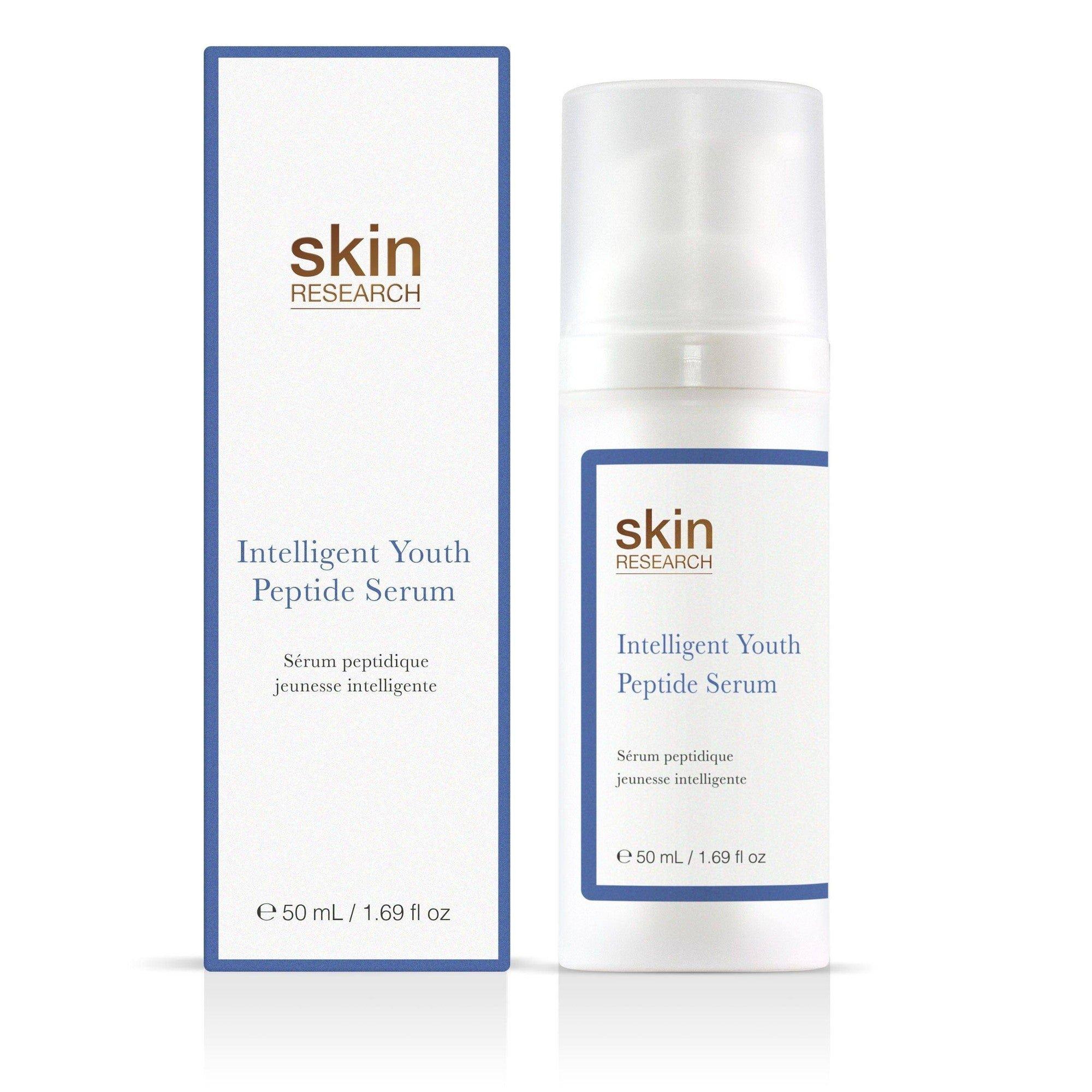 Skin Research Intelligent Youth Peptide Serum 50ml Twin Value Savings Pack image 2