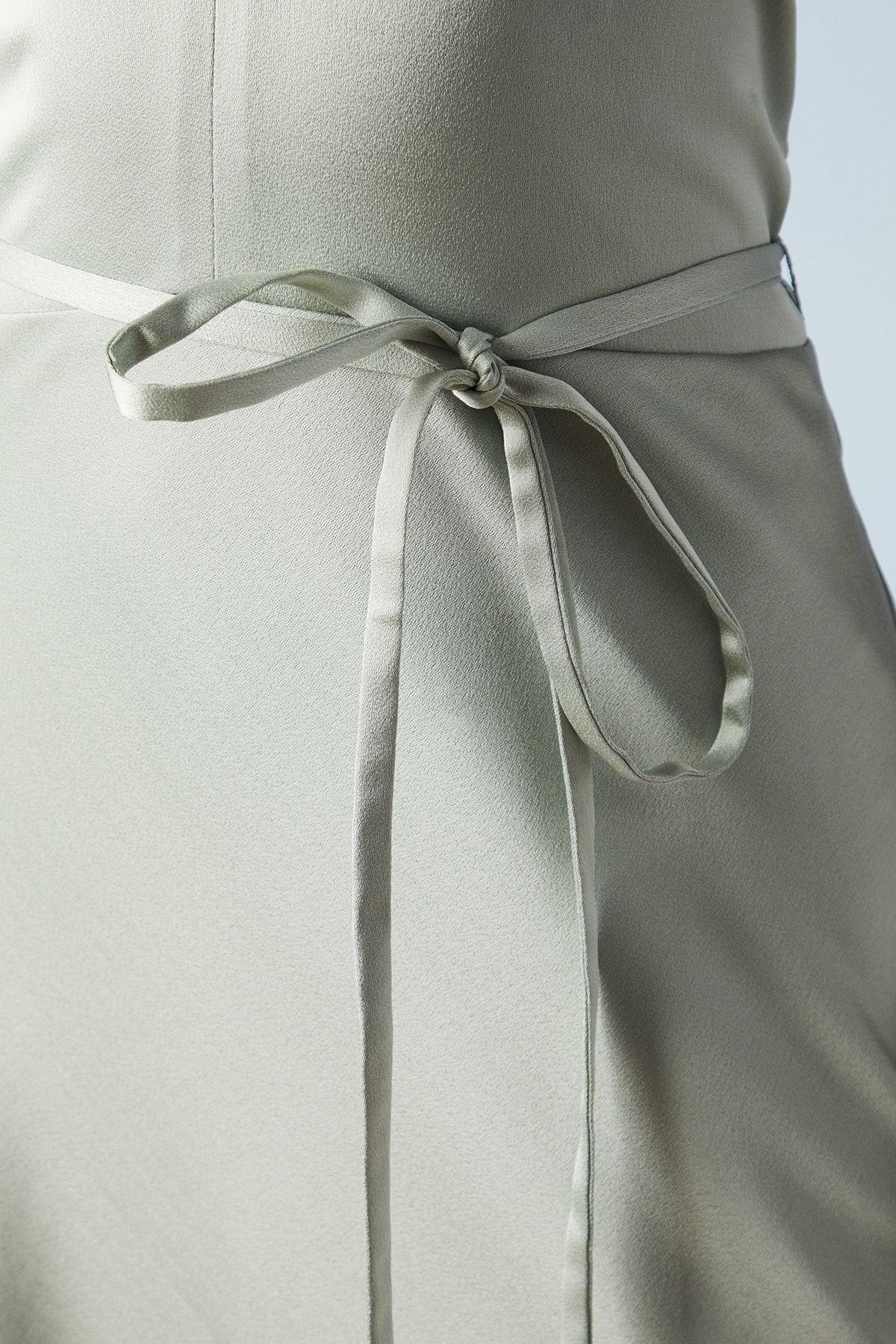 Oasis Cross Front Halterneck Bridesmaid Dress Sage image 5