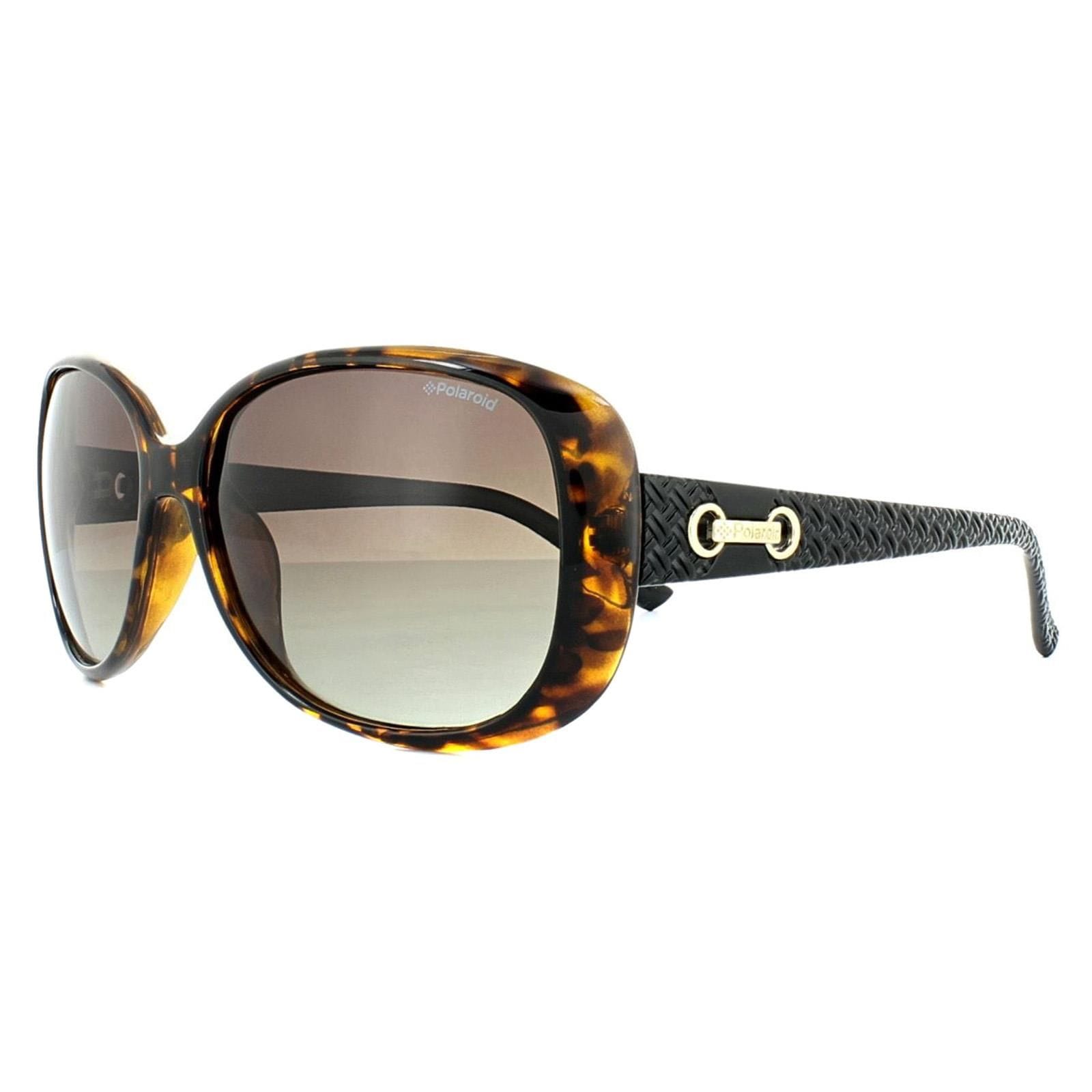 Polaroid Fashion Havana Black Brown Gradient Polarized Sunglasses image 2
