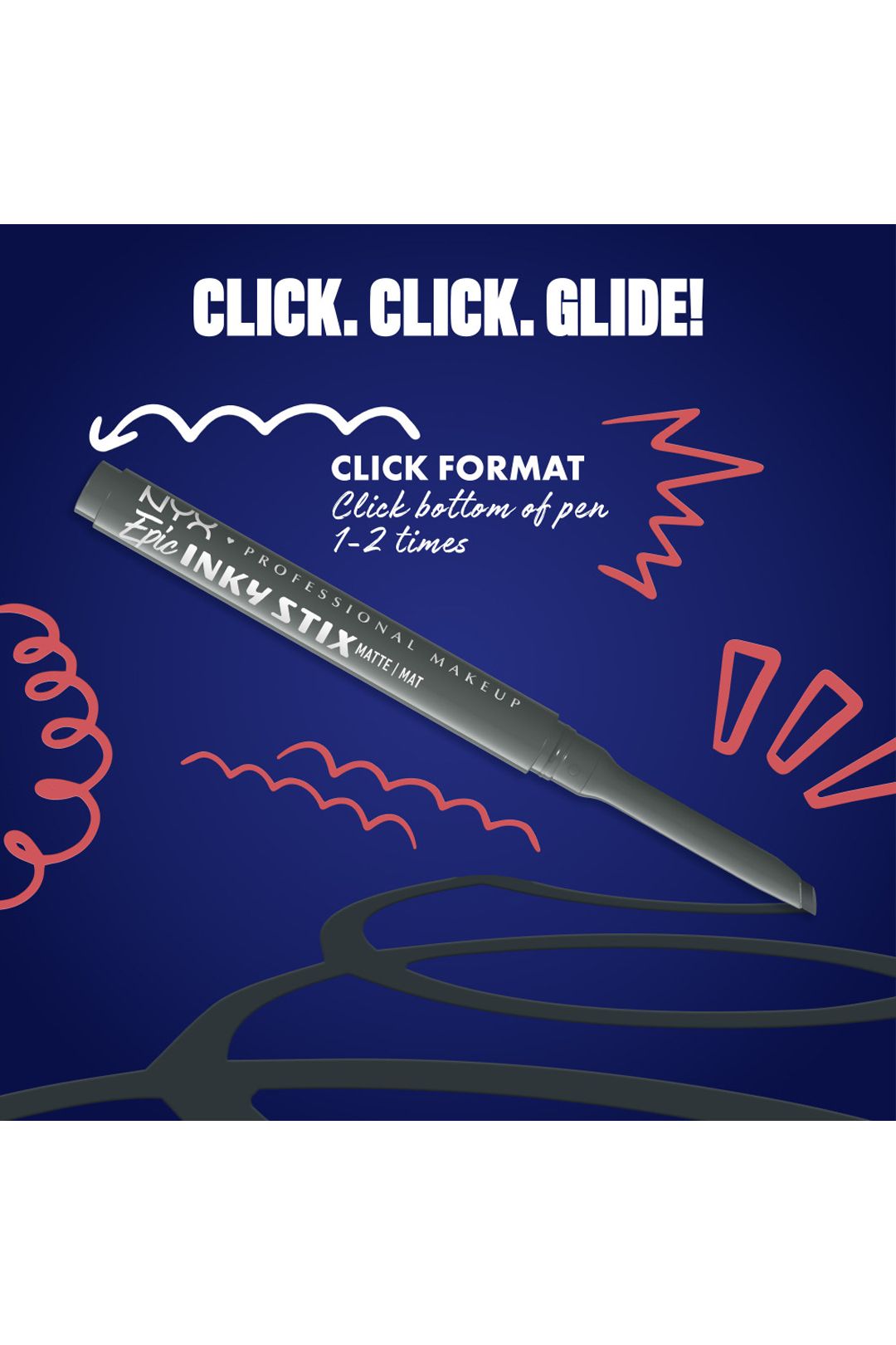 NYX Professional Makeup Epic Inky Stix Cream Gel Eyeliner 0.1g Off Grid Grey image 8