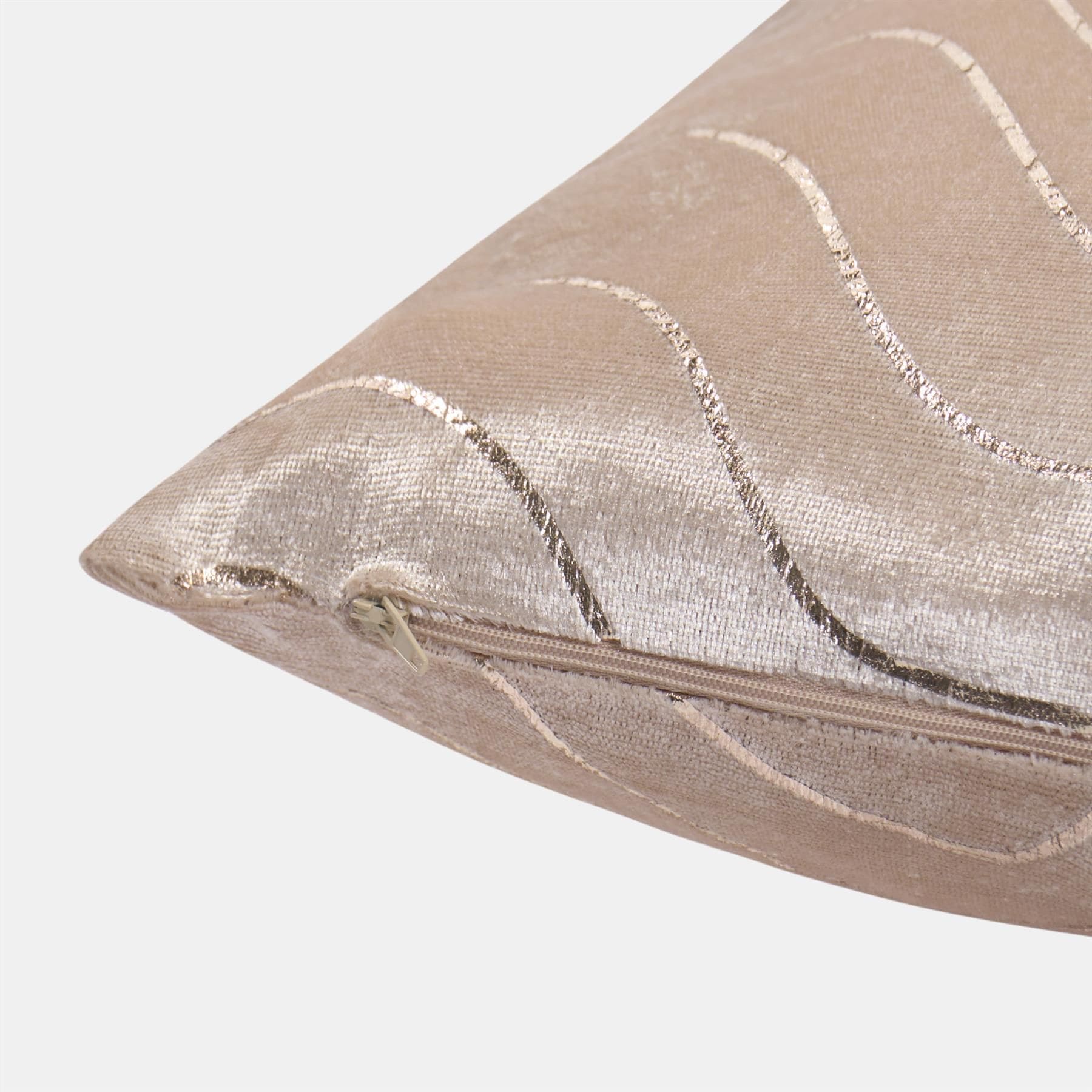 OHS 2 Pack Metallic Wave Filled Cushion Covers Home Decor Set image 5