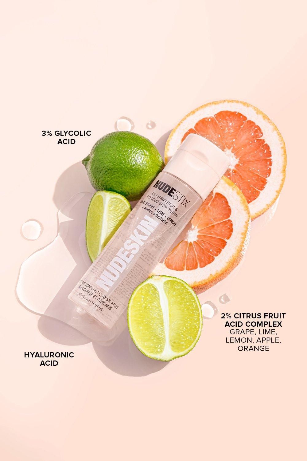 Nudestix Nudeskin 5% Citrus Fruit & Glycolic Glow Toner 95ml Multi image 6