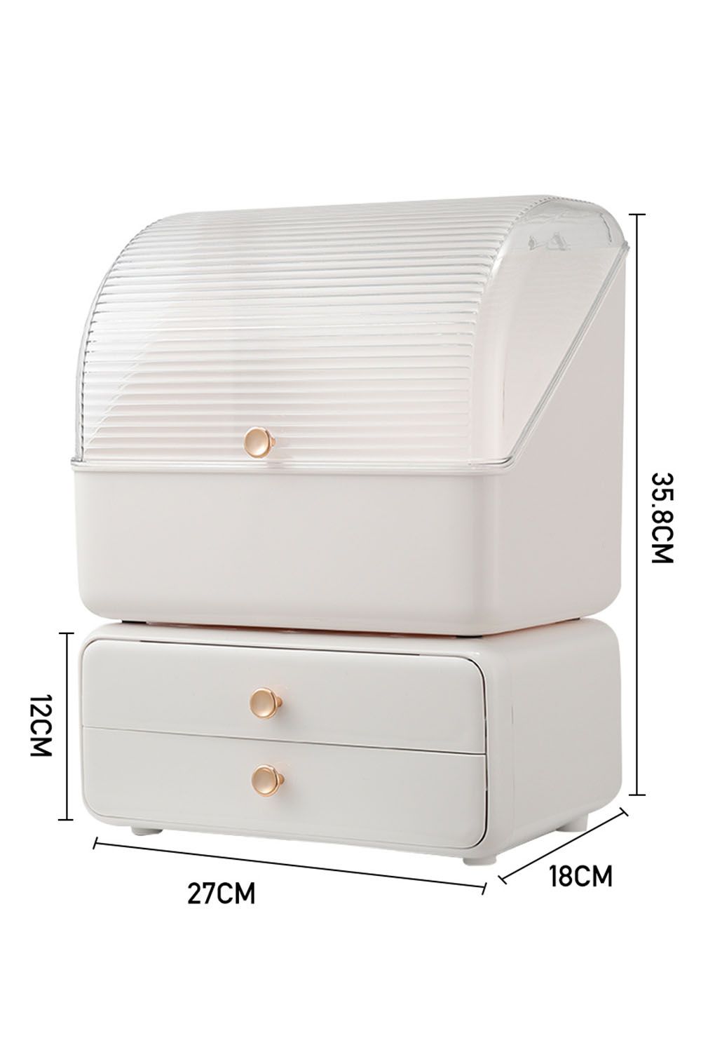 Living and Home Cosmetic Organizer Storage Box Makeup Storage Dustproof & Waterproof For Home Dormitory image 6