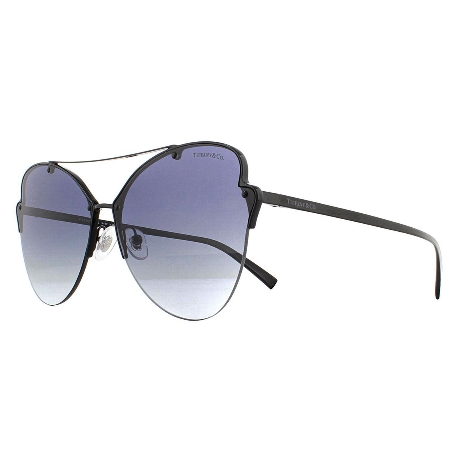 Tiffany Cat Eye Black Blue Gradient Sunglasses image 2