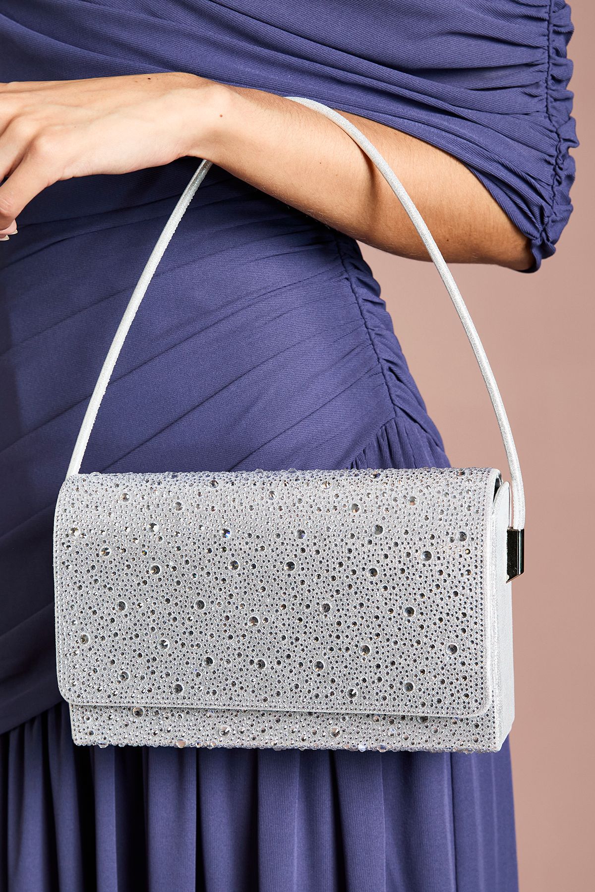 Coast Annie Diamante Shoulder Bag Silver image 2