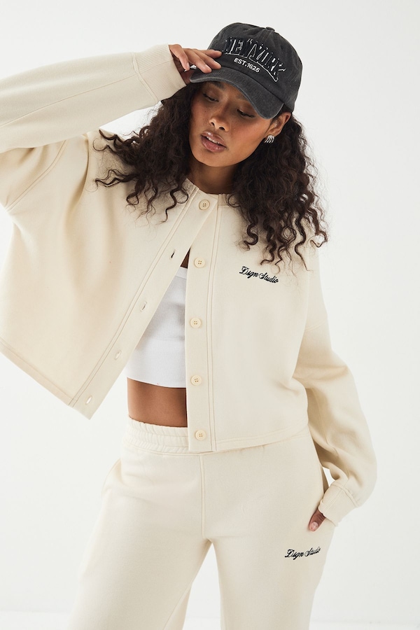 DSGN Studio DSGN Studio Button Through Sweatshirt Cream
