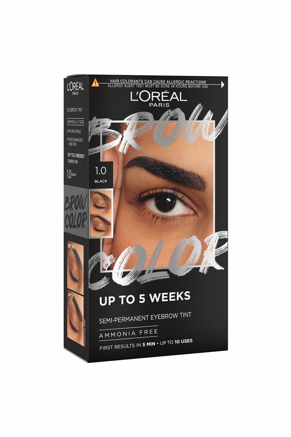 L'Oréal Paris Brow Color, Semi-Permanent Tint Black image 1