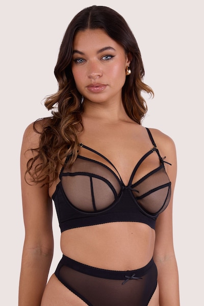 Playful Promises Josie Black Mesh D+ 'Bra'