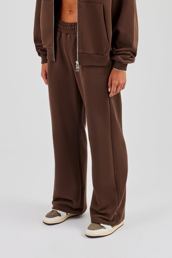 Cernucci C Wide Leg Jogger - Chocolate