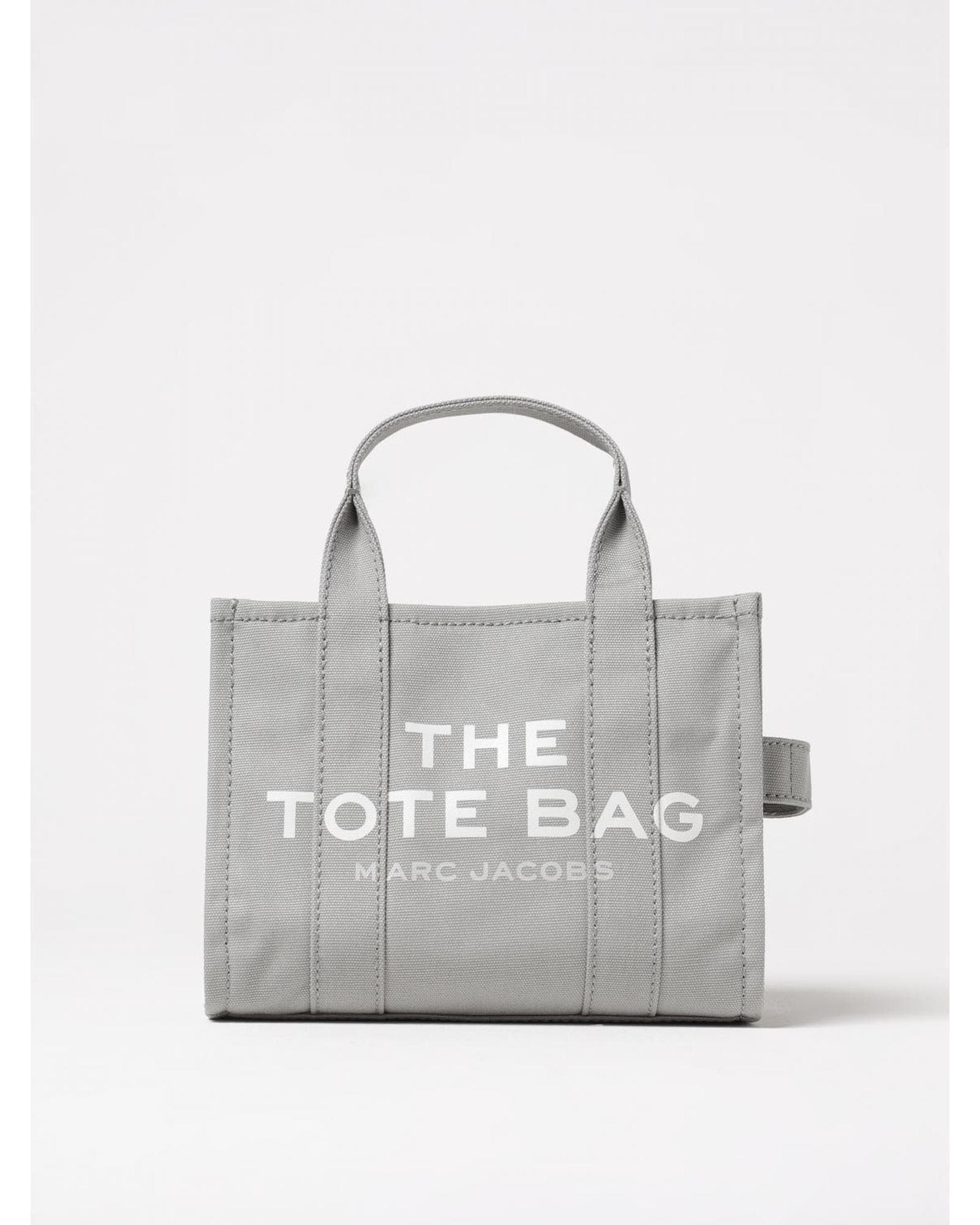 Marc Jacobs Mini Tote Canvas Handbag Wo - Grey