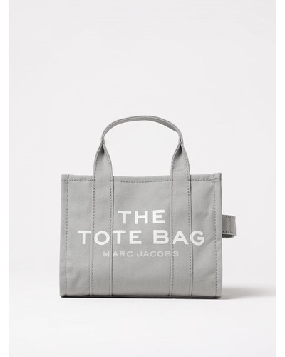 Marc Jacobs Mini Tote Canvas Handbag Wo - Grey