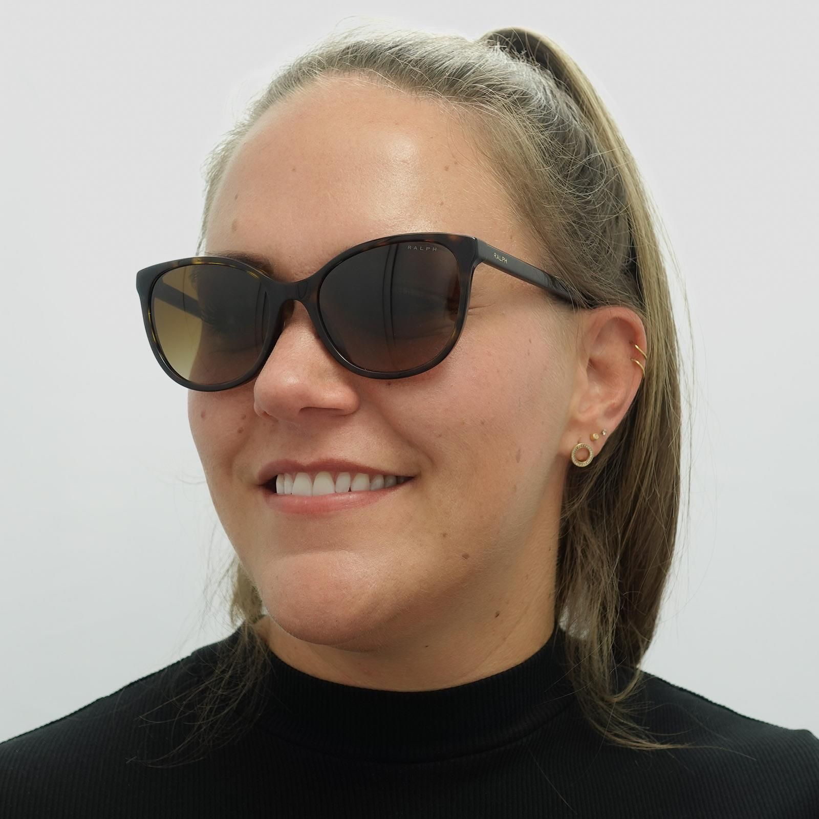 Ralph by Ralph Lauren Cat Eye Havana Brown Brown Gradient RA5282U Sunglasses image 5