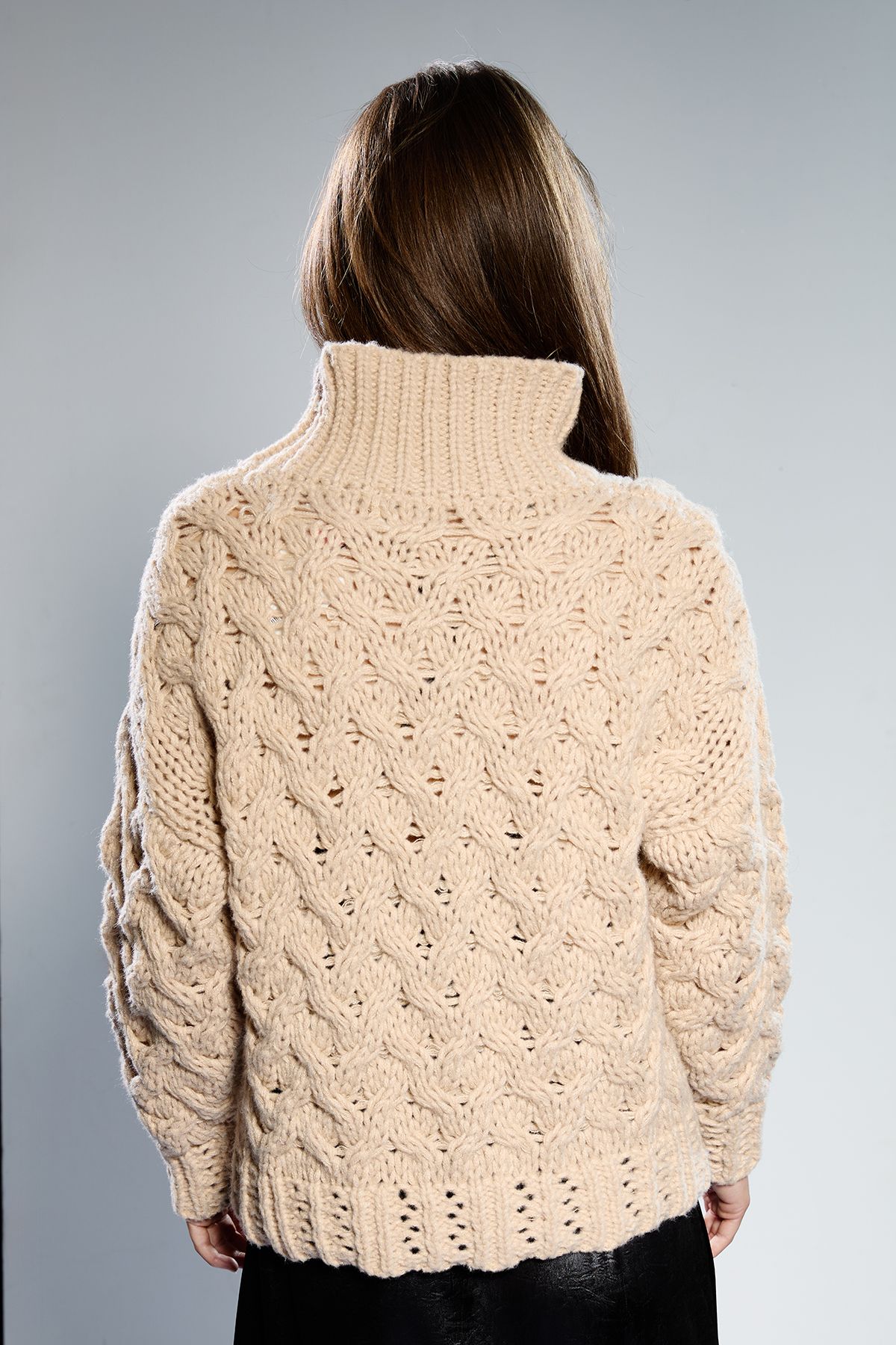 RUNWAY 1.8.1.8 Runway 1.8.1.8 Cable Knit Jumper Cream image 3