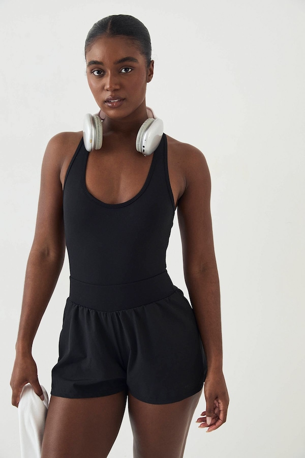 DSGN Studio DSGN Studio Cross Back Running Unitard Black