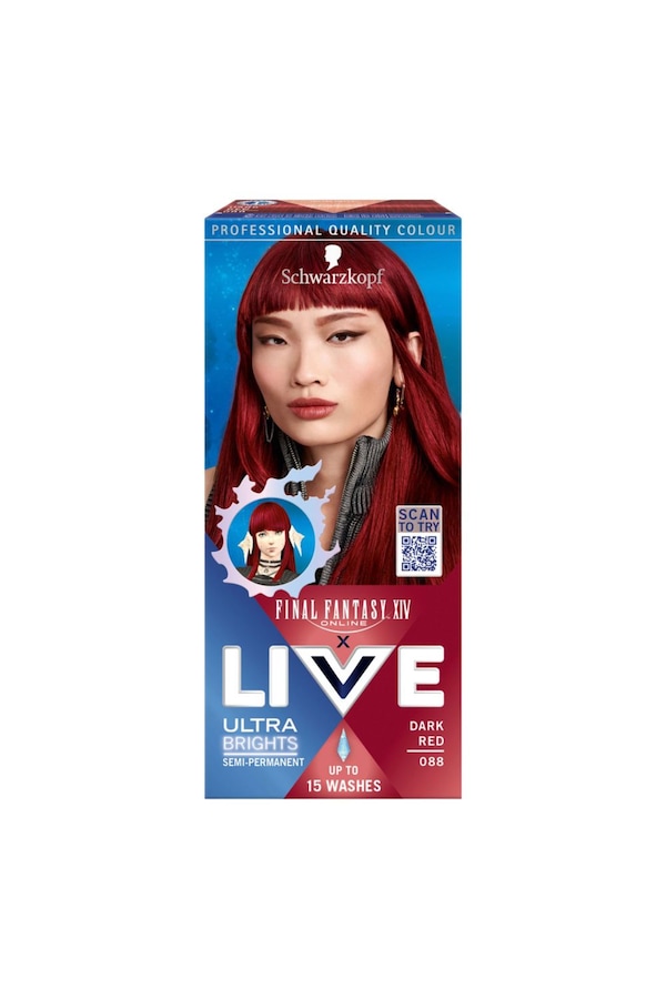 Schwarzkopf Colour 'Hair Dye' UB088 Dark Red Permanent Intense Colour UK Pack