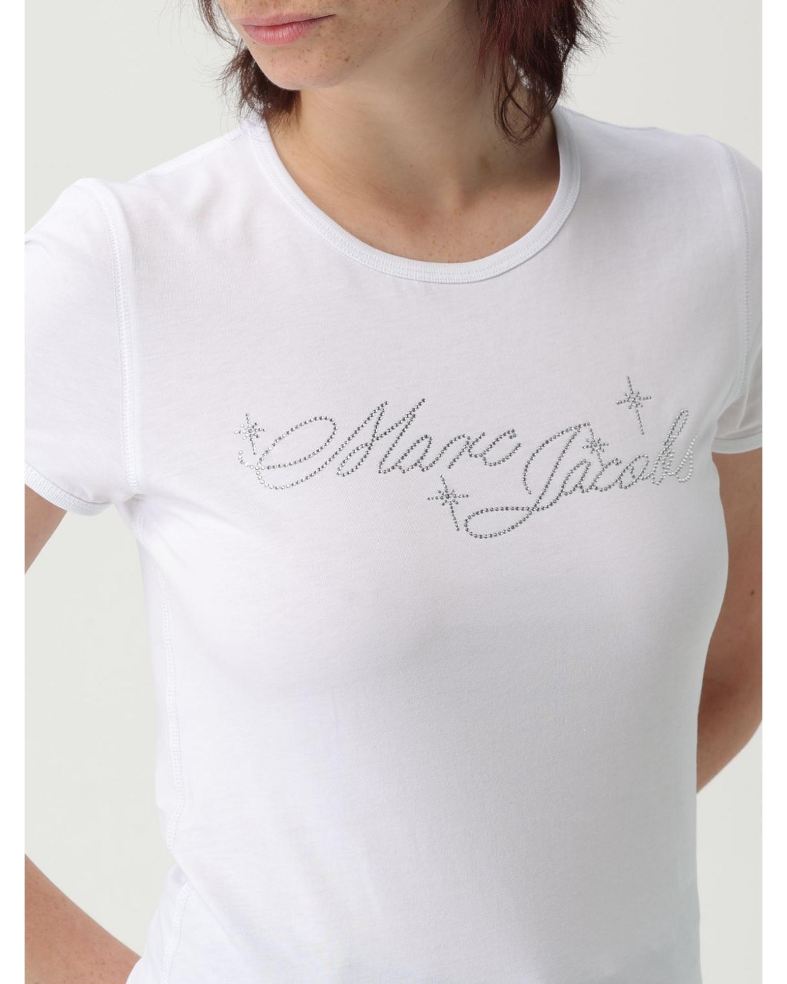 Marc Jacobs Rhinestone Logo Tee Wo - White image 4