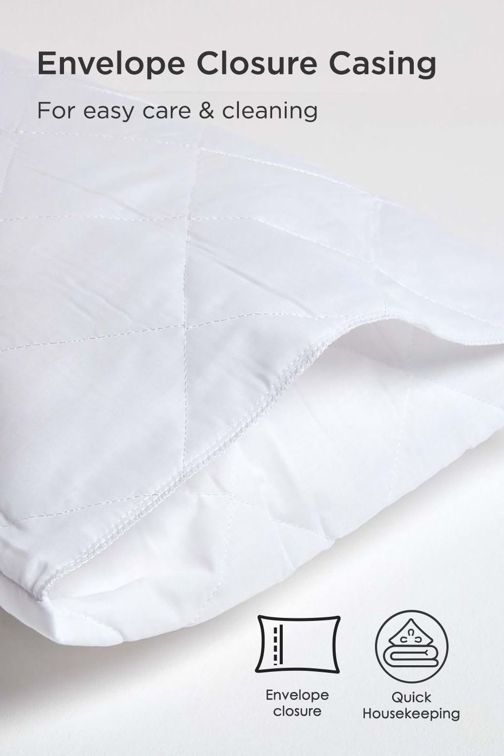 Homescapes Quilted Pillow Protector, Pack of 10 image 3