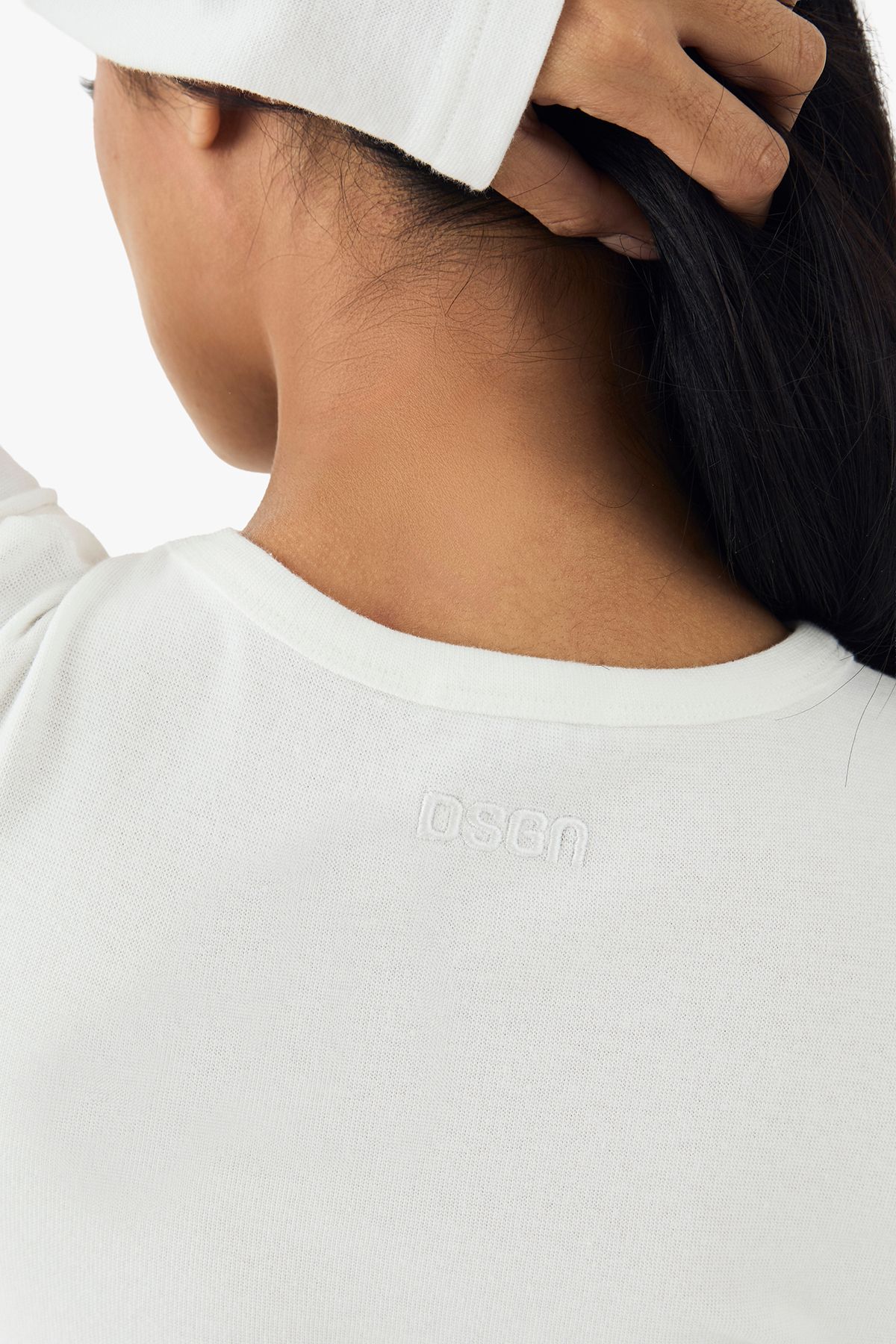 DSGN Studio DSGN Studio Embroidered Long Sleeve Top White image 4