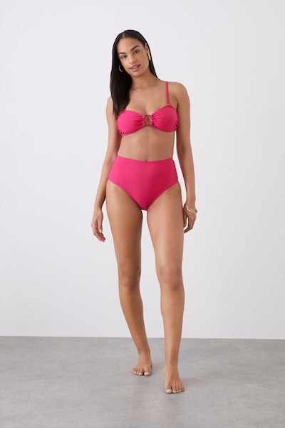 Dorothy Perkins High Waist Bikini Bottoms Hot Pink
