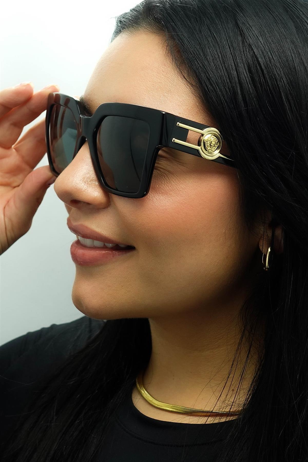 Versace Square Black Dark Grey VE4458 image 6