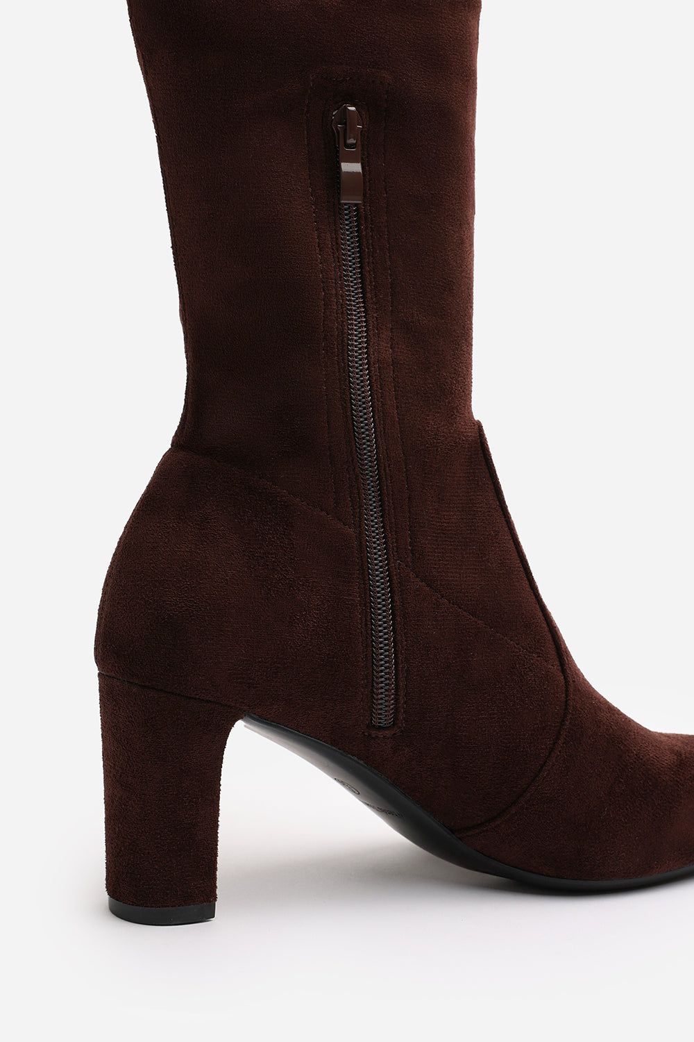 Where's That From 'Sonya' Suede Block Heel Over The Knee Boots image 5