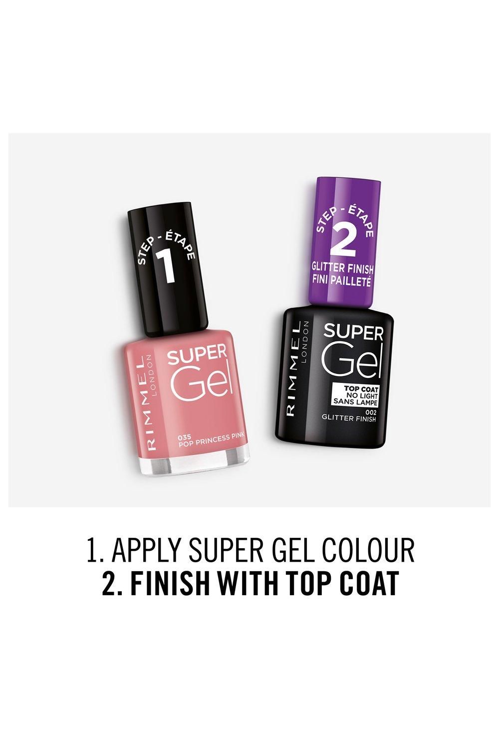 Rimmel London Super Gel Nail Polish 035 Pop Princess Pink image 7