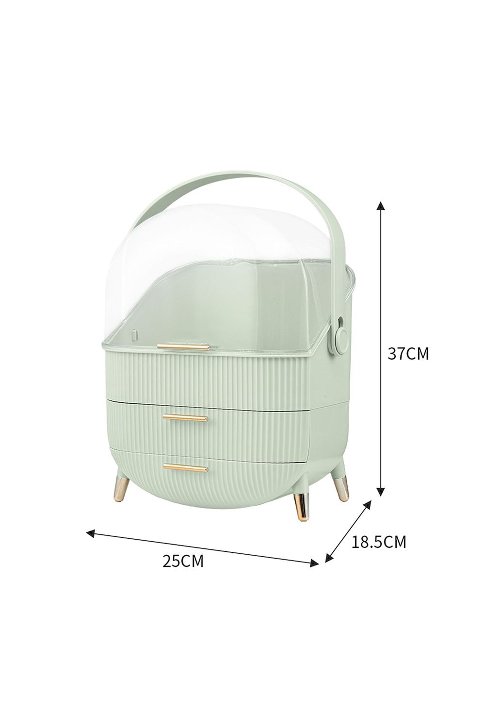 Living and Home Cosmetic Organizer Skincare Display Box With 2 Layers Of Storage Boxes And Transparent Lid image 6