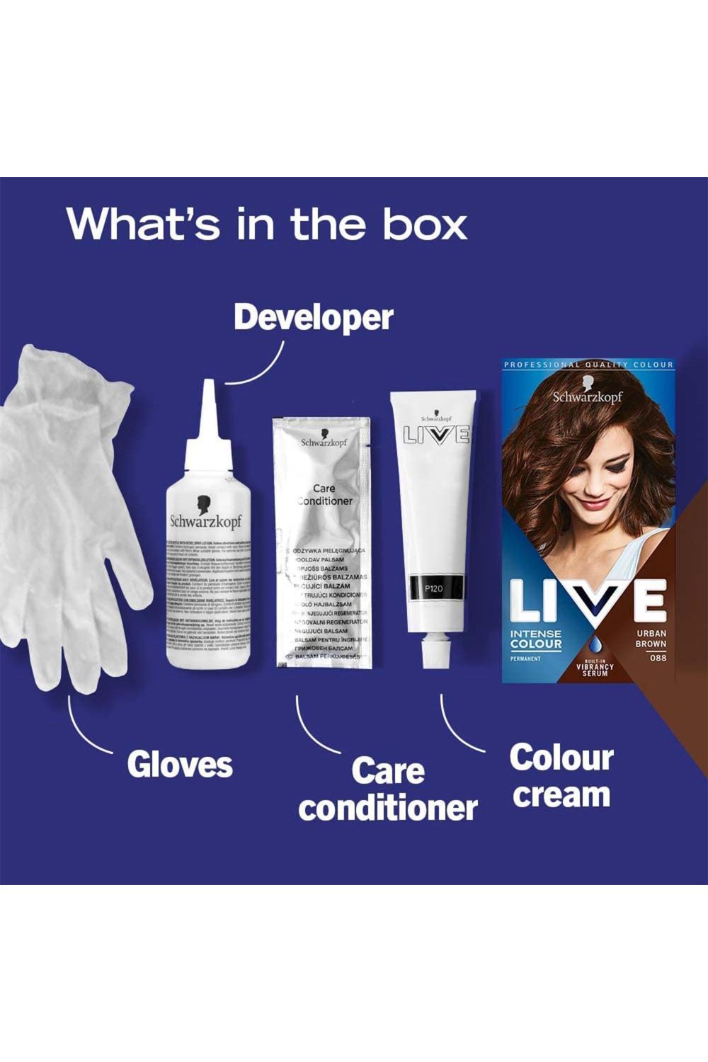 Schwarzkopf LIVE Urban Brown 'Hair Dye' Intense Colour 088 3 Pack image 5