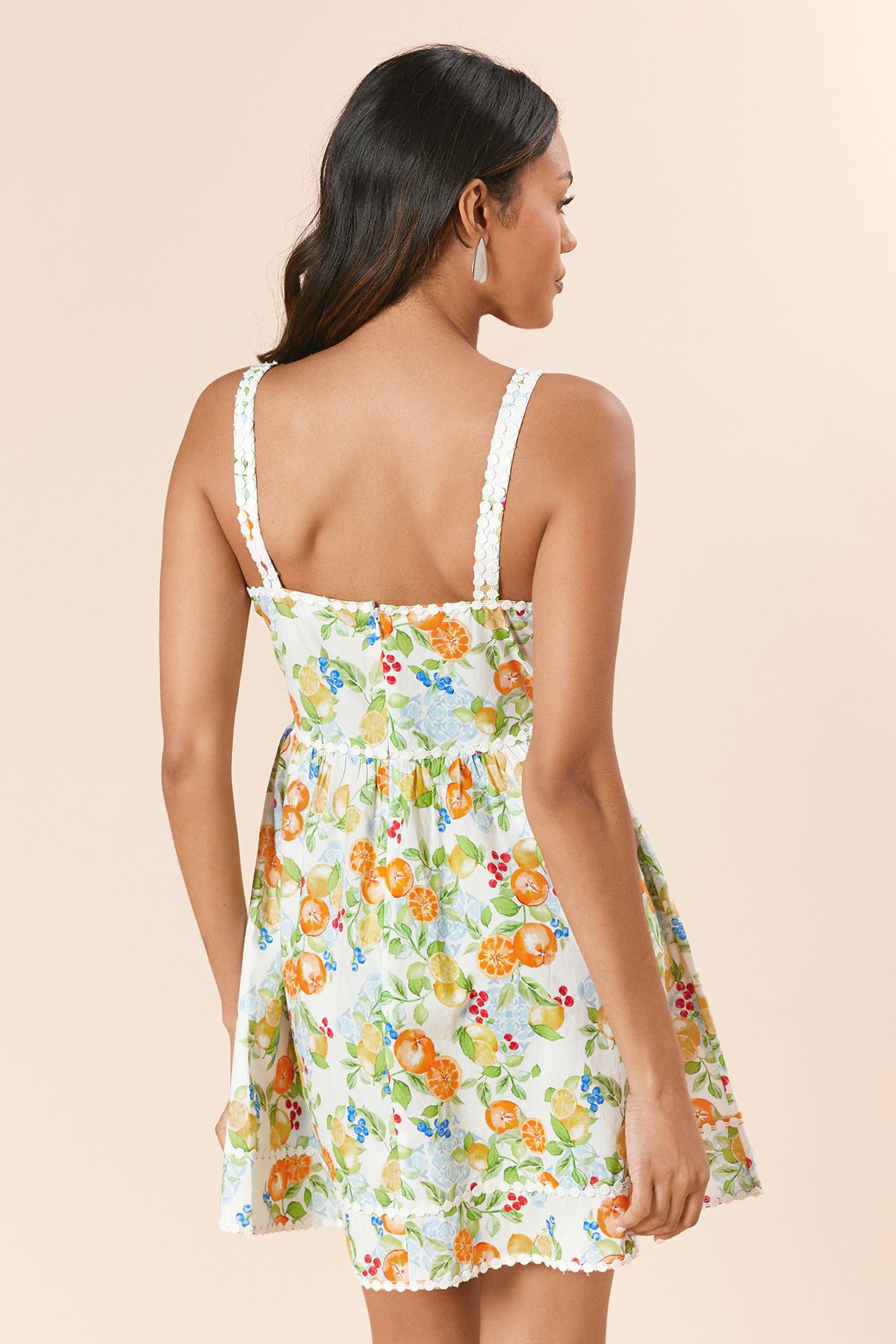 Dorothy Perkins Pom Pom Mini Dress Orange image 4