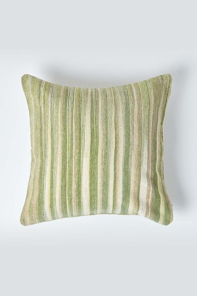 Homescapes Cotton Chenille Tie Dye Cushion Cover