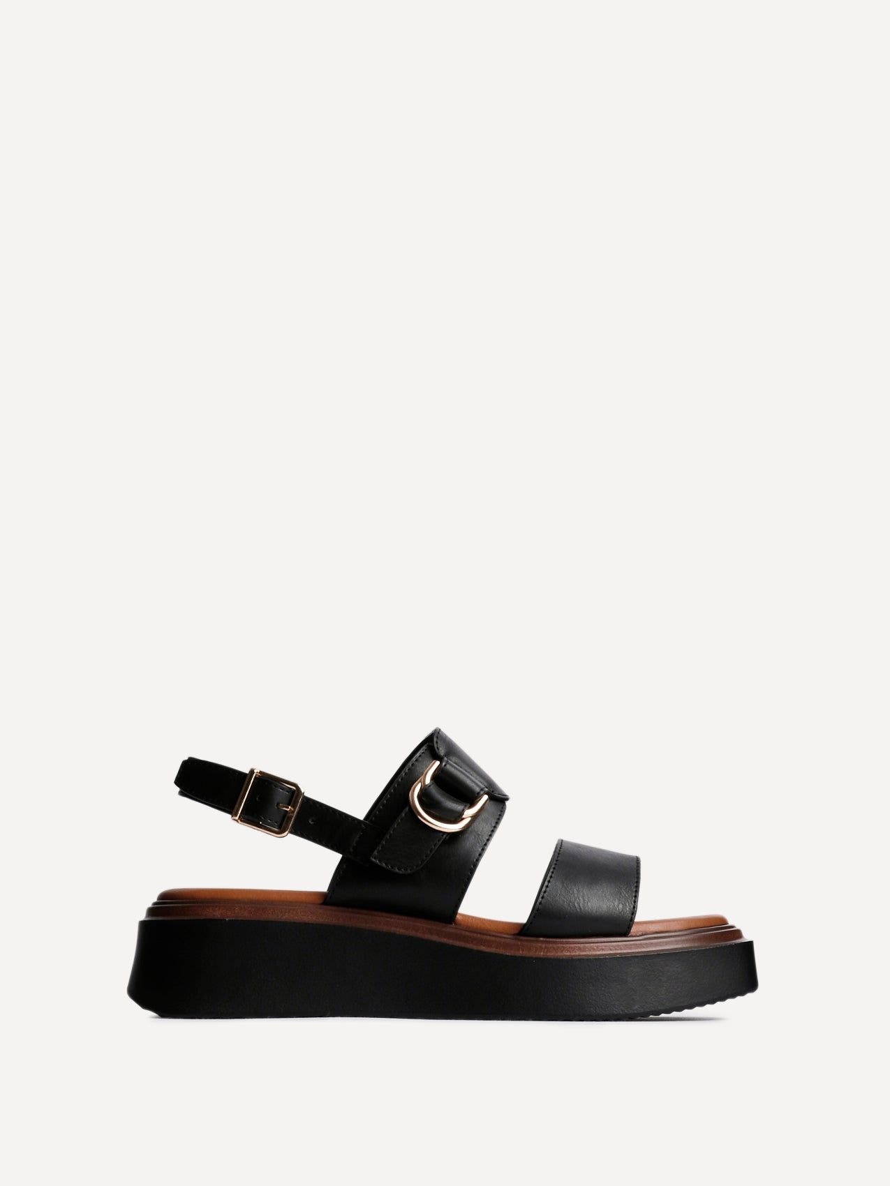 Linzi Rox Black Flatform Sandals image 1