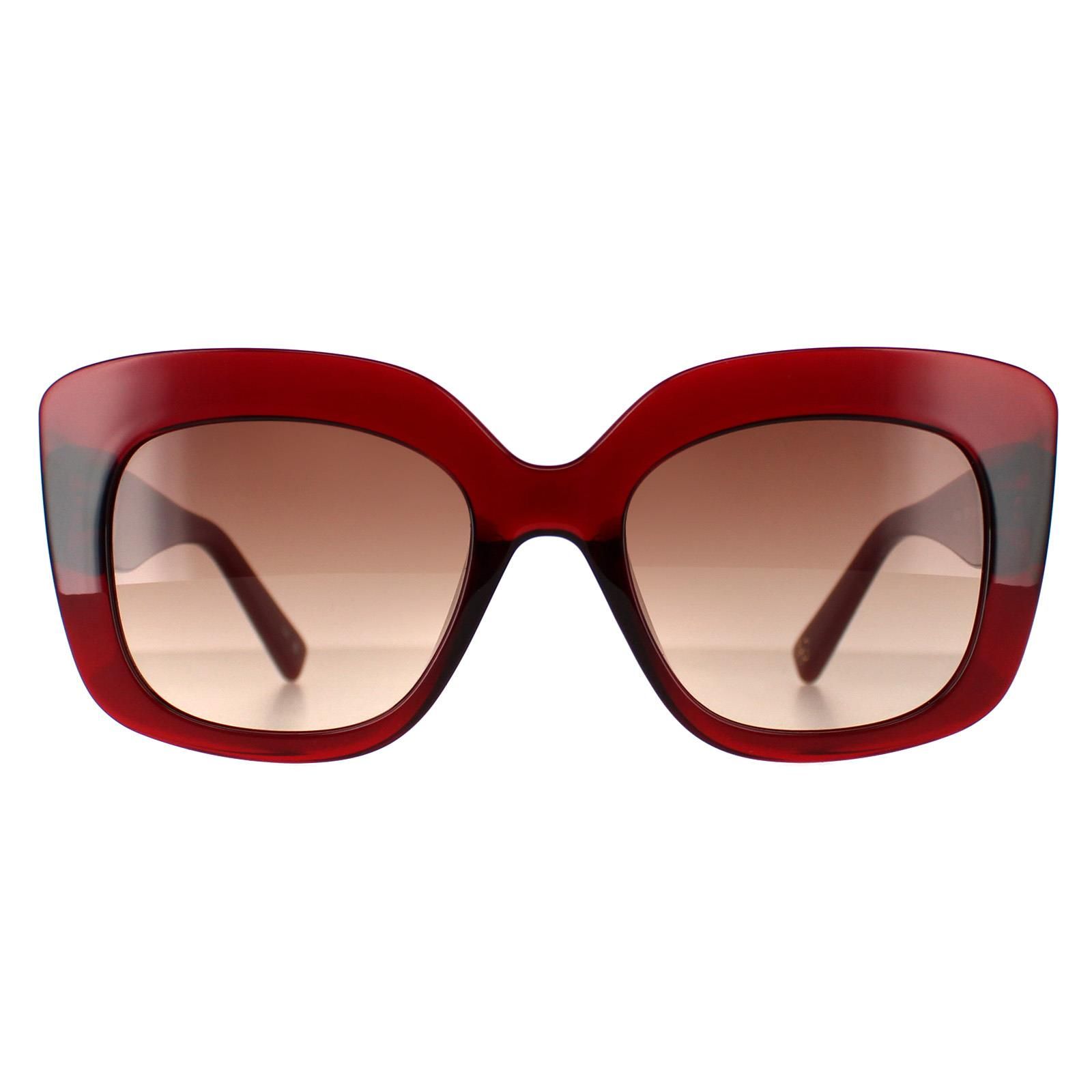 Ted Baker Cat Eye Crystal Dark Red Brown Red Gradient TB1675 Hattie image 1