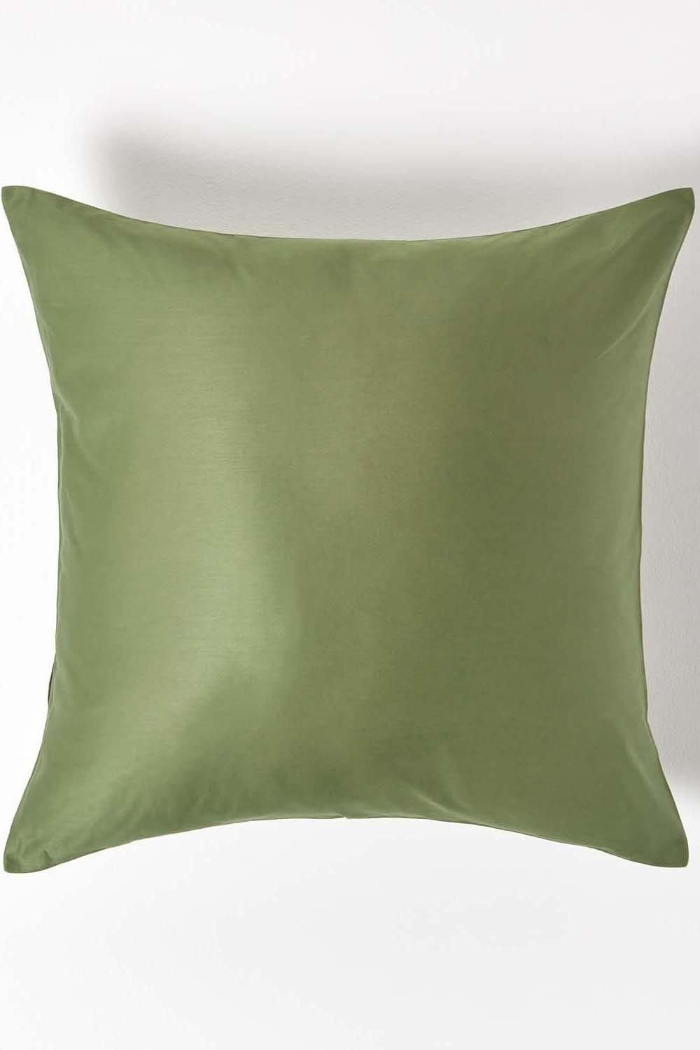 Homescapes Sateen Cotton Continental Pillowcase 400 TC, 40 x 40 cm image 1