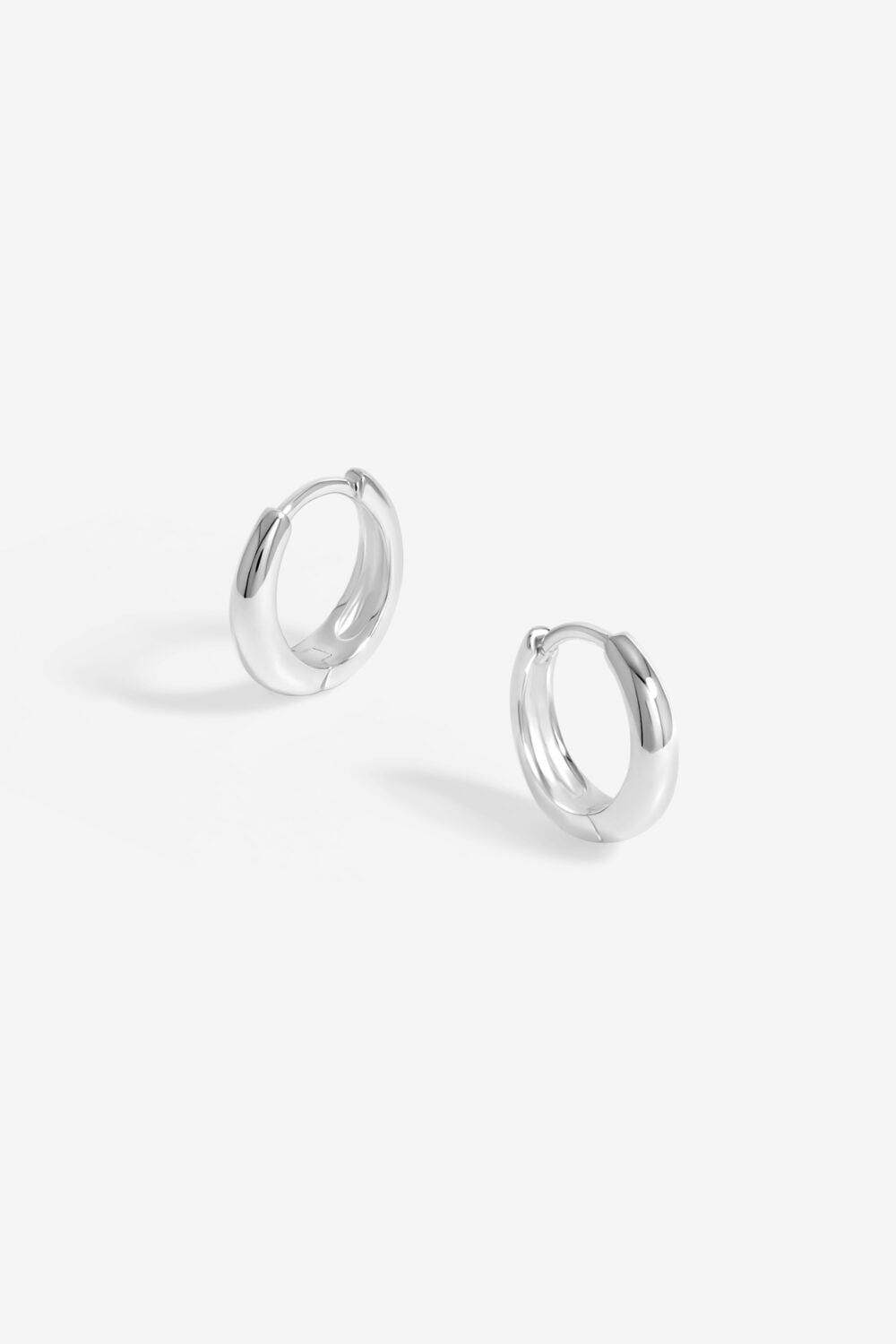 Simply Silver Sterling Silver 925 Polished Mini Hoop Earrings image 1